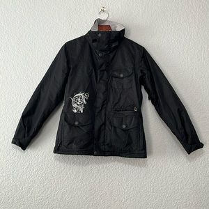 Sims Black Zip Ski Snowboarding Jacket